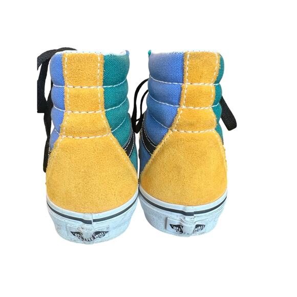 VAN's Sk8-Hi Shoe, Men/Boys, Size 5, Multi-Color, Suede / Canvas, Skate - Picture 7 of 8